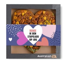 Australian Heart | Milk Nuts | Crazy about you with your own name | 220g